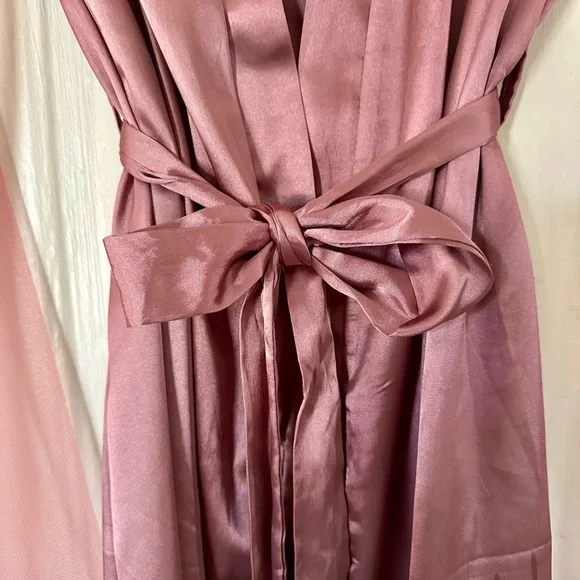 Elegant Pink Sheer Robe - Picture 2 of 4